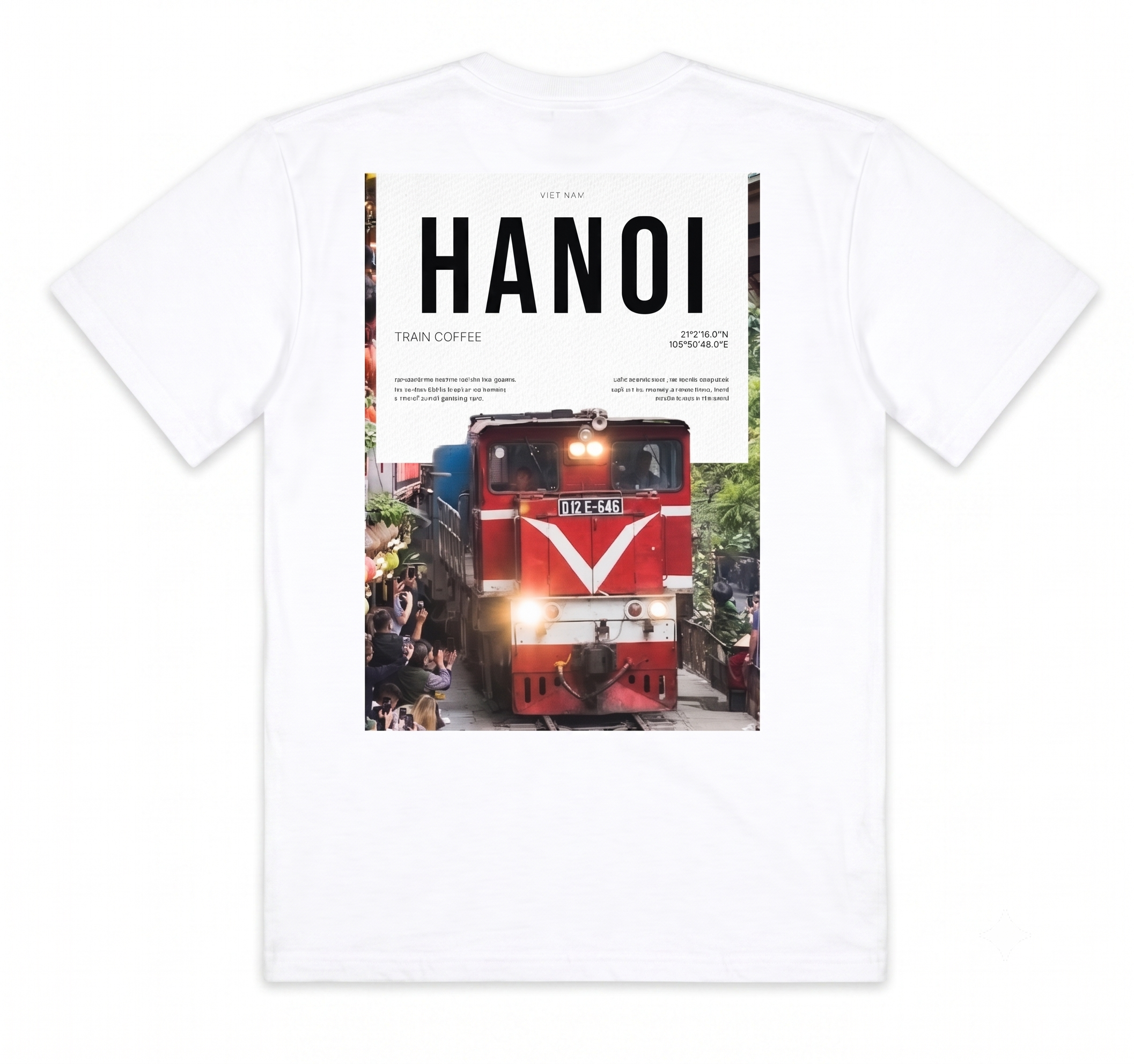 Áo Thun Cotton Hà Nội Trắng Regular Fit