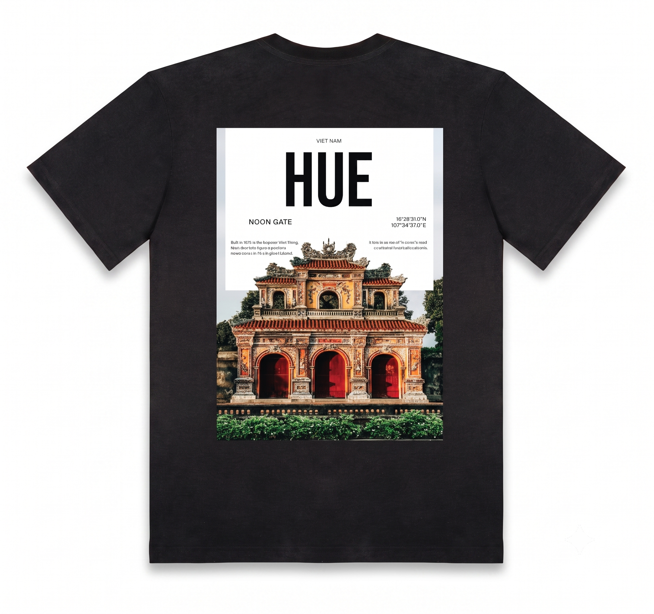 Áo Thun Cotton Huế Đen Regular Fit