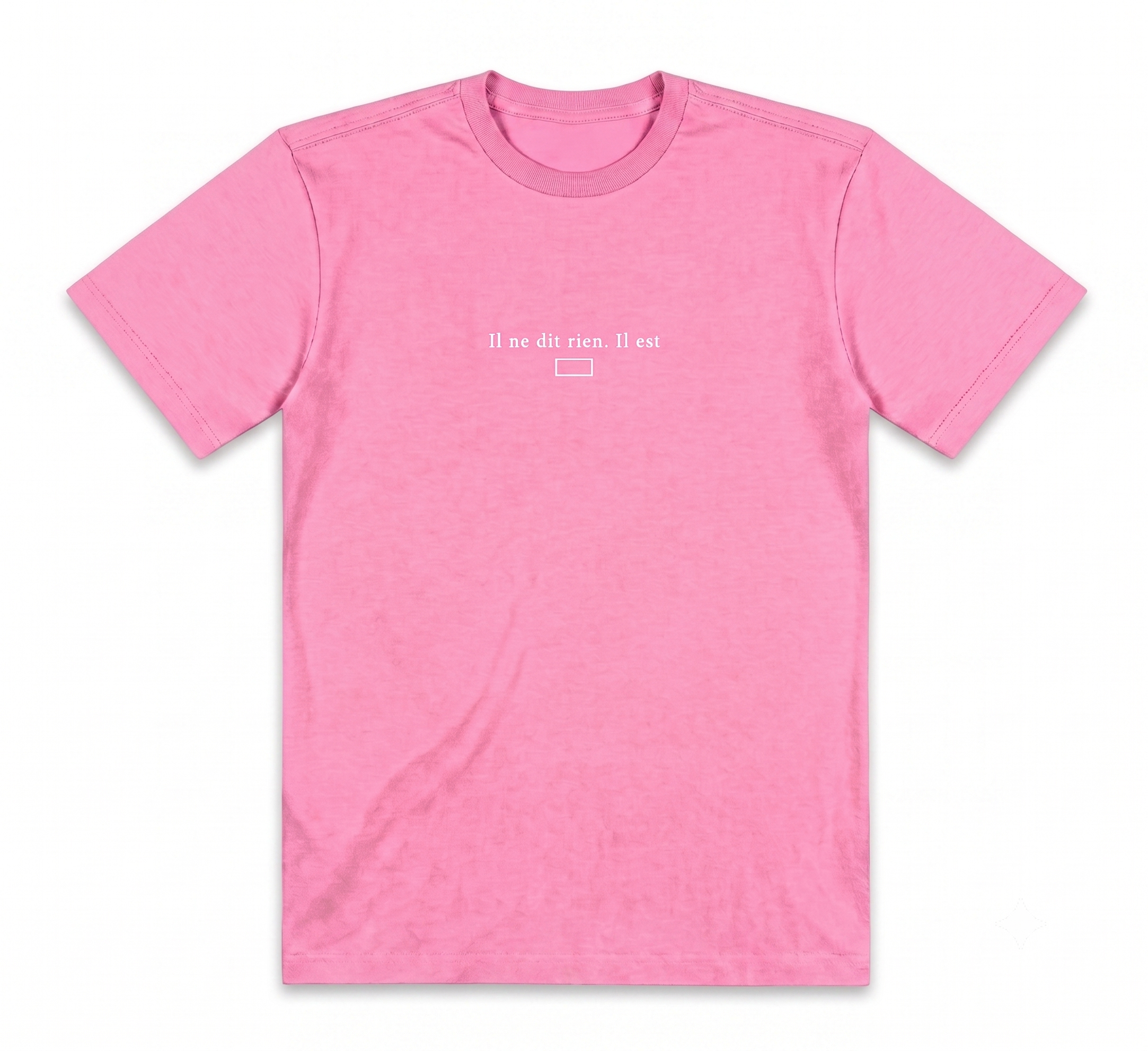 Áo Thun Cotton Il ne dit rien Hồng Regular Fit