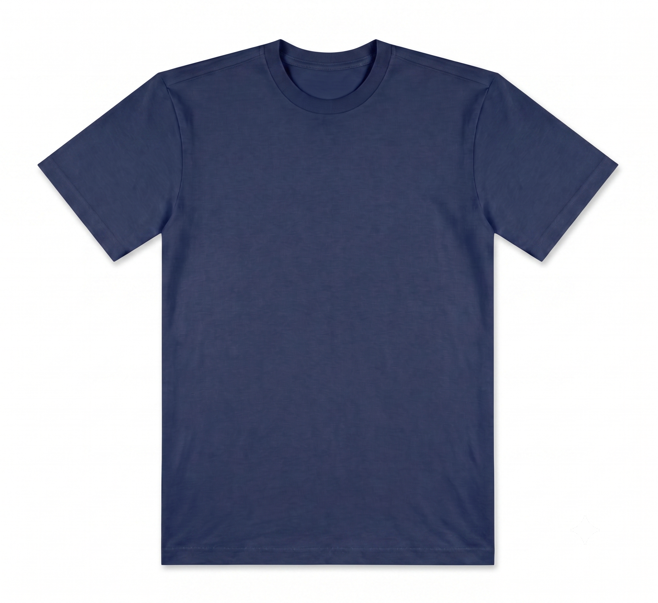 Áo Thun Cotton Trơn Navy Regular Fit